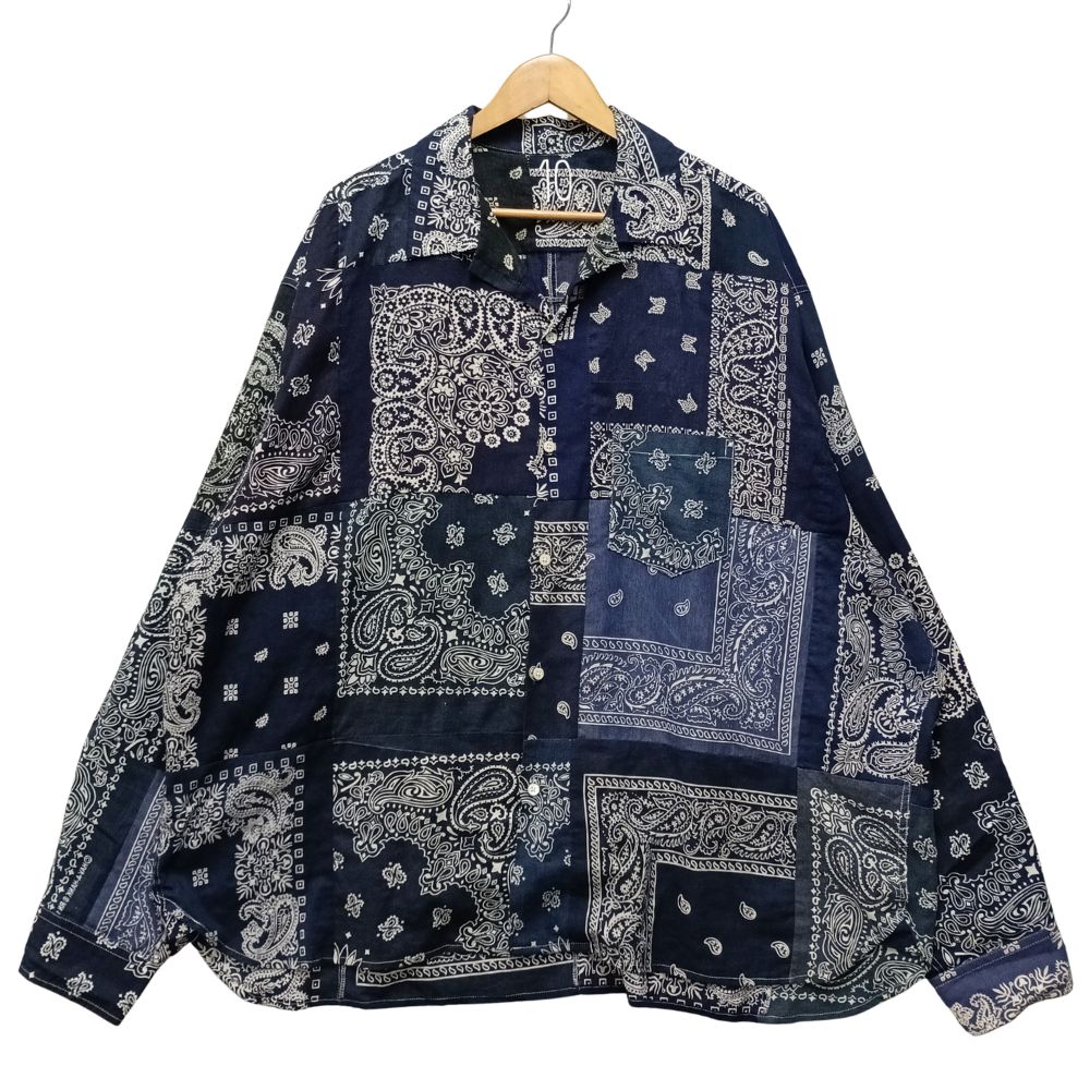 MIYAGIHIDETAKA ミヤギヒデタカ × IMA:ZINE バンダナシャツ 米国海軍 大きさ無償性 定め事品 / 55114【中古】