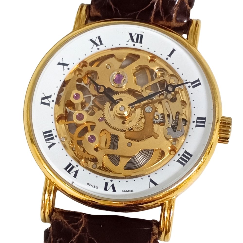 BUCHERER ブッフェラー スケルトン 手一巻き レディース 三尺帯社外品 ウオッチ 定め事品 / C1113【中古】