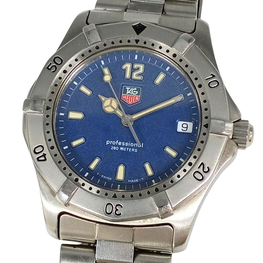TAG HEUER タグホイヤー WK1113 職業的200M デイト 石英 メンズ ウォッチ 置き目品 / C1122【中古】