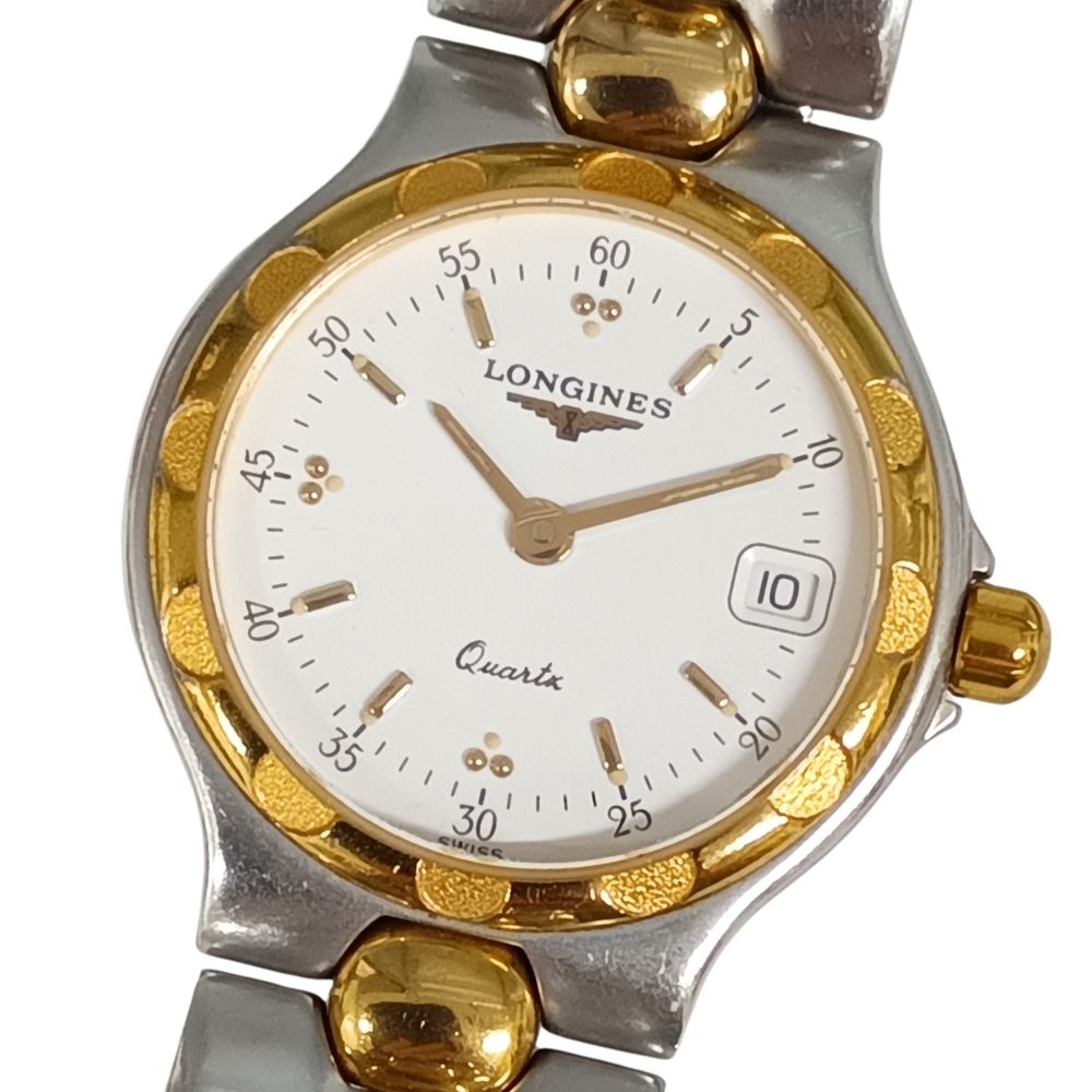 LONGINES ロンジン L1.114.3 コンクエスト デイト 石英 レディース ウォッチ 置き目品 / C1123【中古】