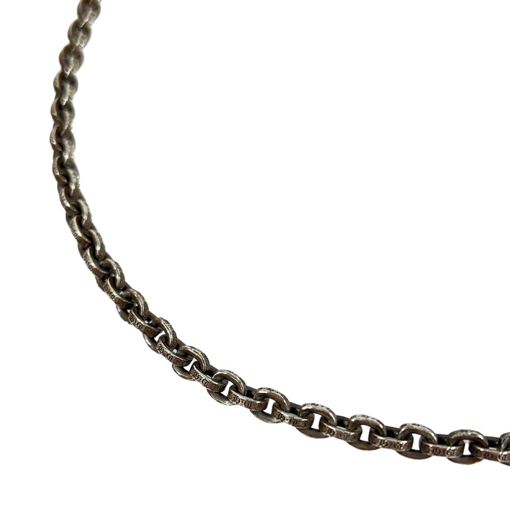 CHROME HEARTS クロムハーツ シルバーペーパーチェーンネックレス 24インチ インボイス付属 正規品 / 41095【中古】｜STONE RIVER