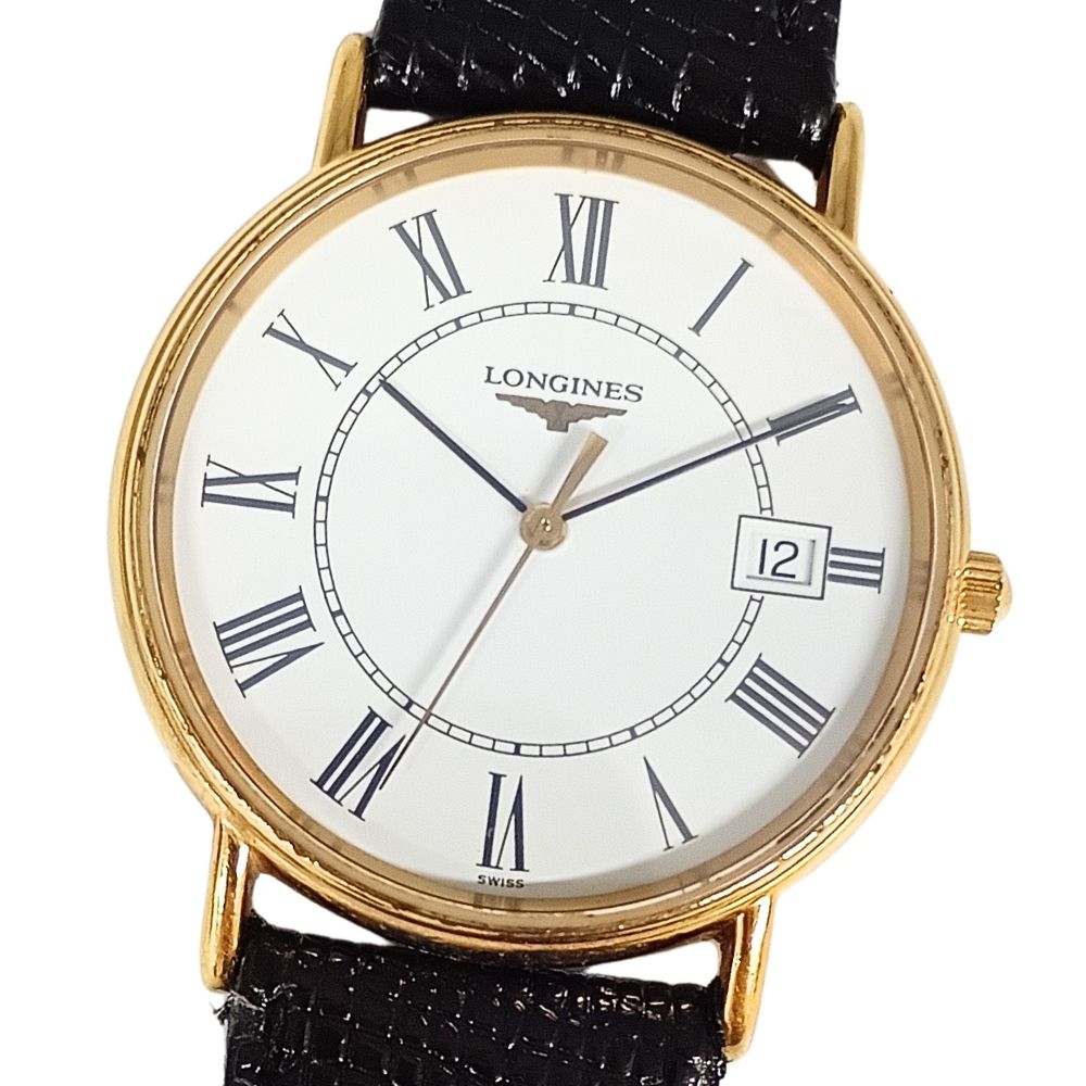 【電池残量少】LONGINES ロンジン L4.636.2 グランドクラシック デイト クォーツ メンズ 腕時計 正規品 / C1137【中古】｜STONE RIVER