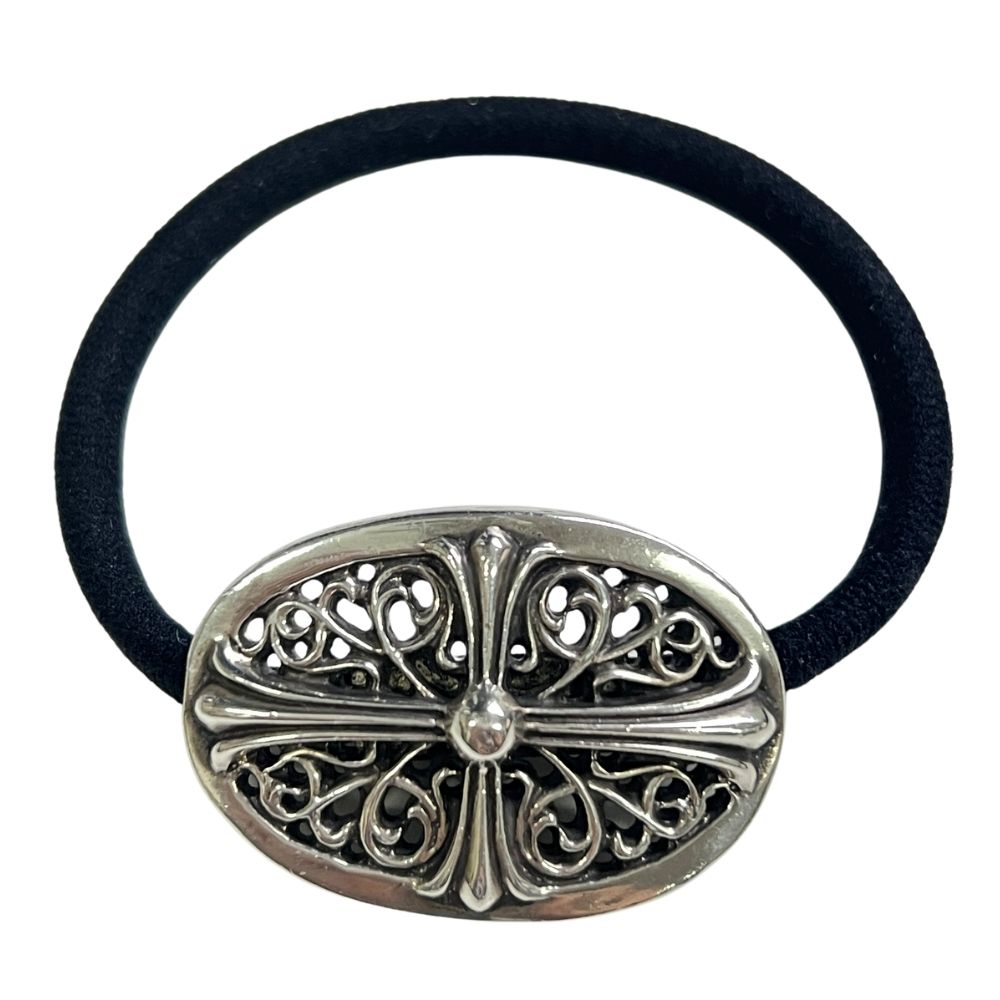 CHROME HEARTS クロムハーツ クラシックオーバル ヘアバンド ヘアゴム コンチョ 正規品 / 41207【中古】｜STONE RIVER