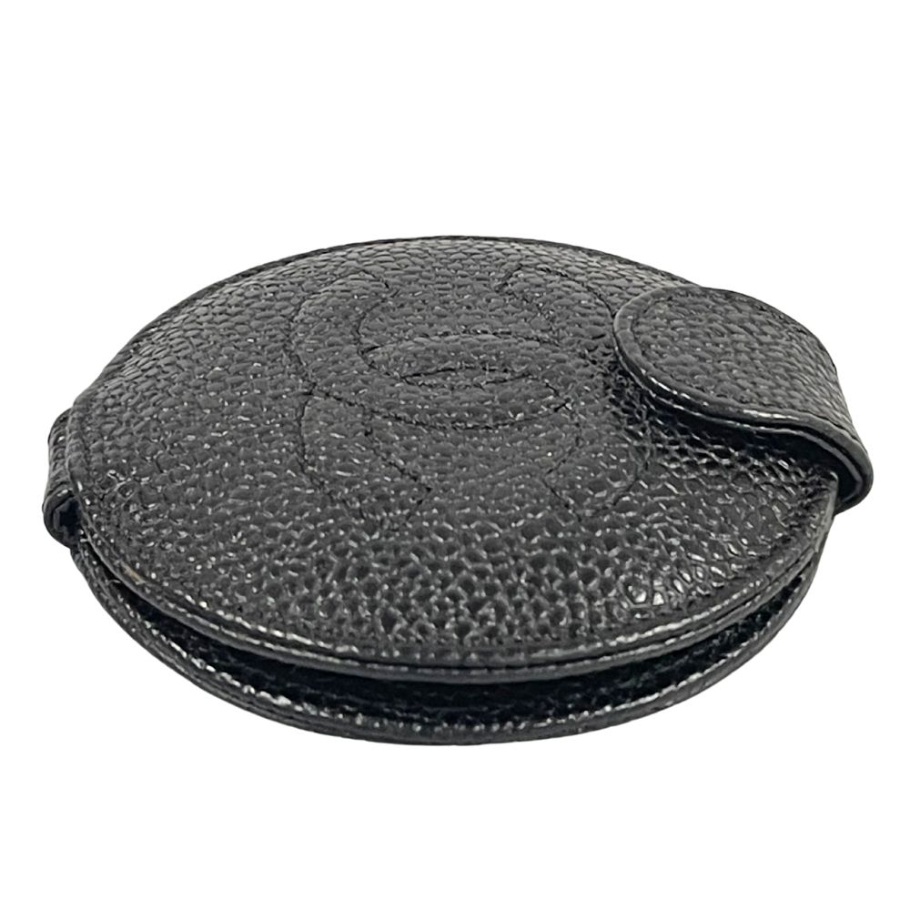 CHANEL シャネル キャビアスキン ココマーク 両面 コンパクト ミラー 正規品 / 40150【中古】｜STONE RIVER