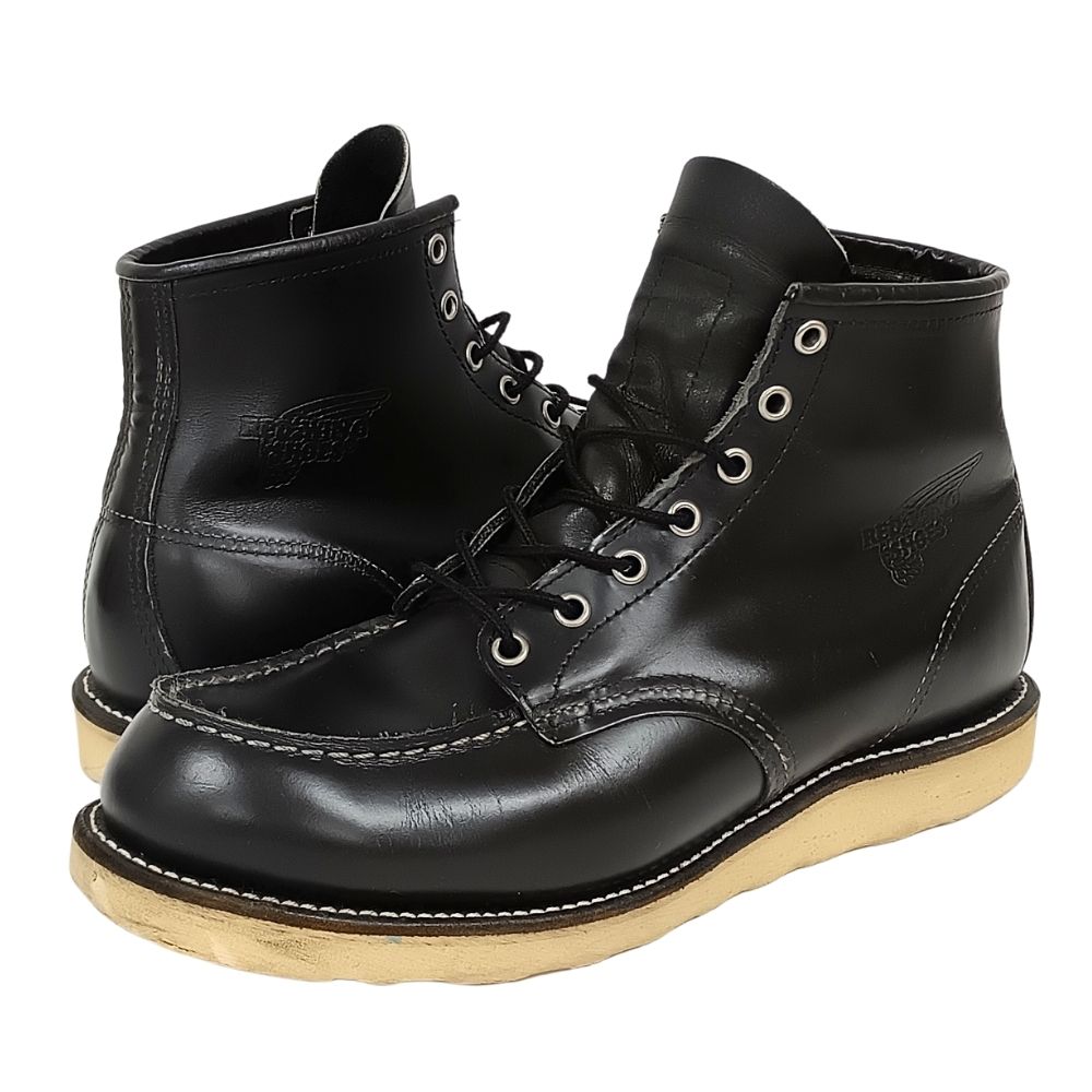 RED WING レッドウィング 8130 MOC TOE ブーツ ブラック サイズUS10 正規品 / 54945【中古】｜STONE RIVER