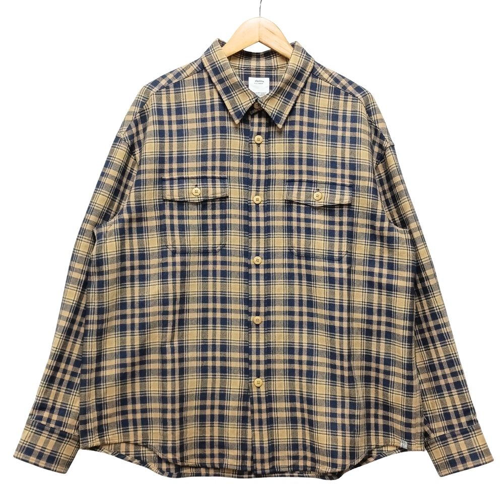 VISVIM ビズビム 26SS 品番 0126105011015 LUMBER CHECK L/S ランバー チェック 長袖シャツ ネイビー サイズ3 正規品 / 53736【中古】|STONE RIVER