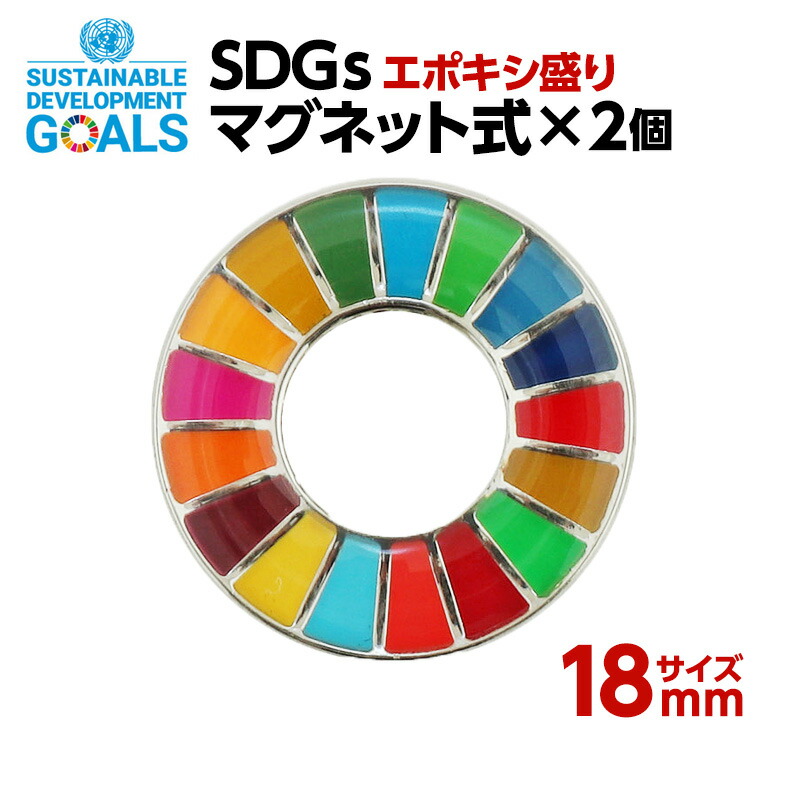 楽天市場】#008 SDGS ピンバッジ 1個入り(18mmサイズ・マグネット 