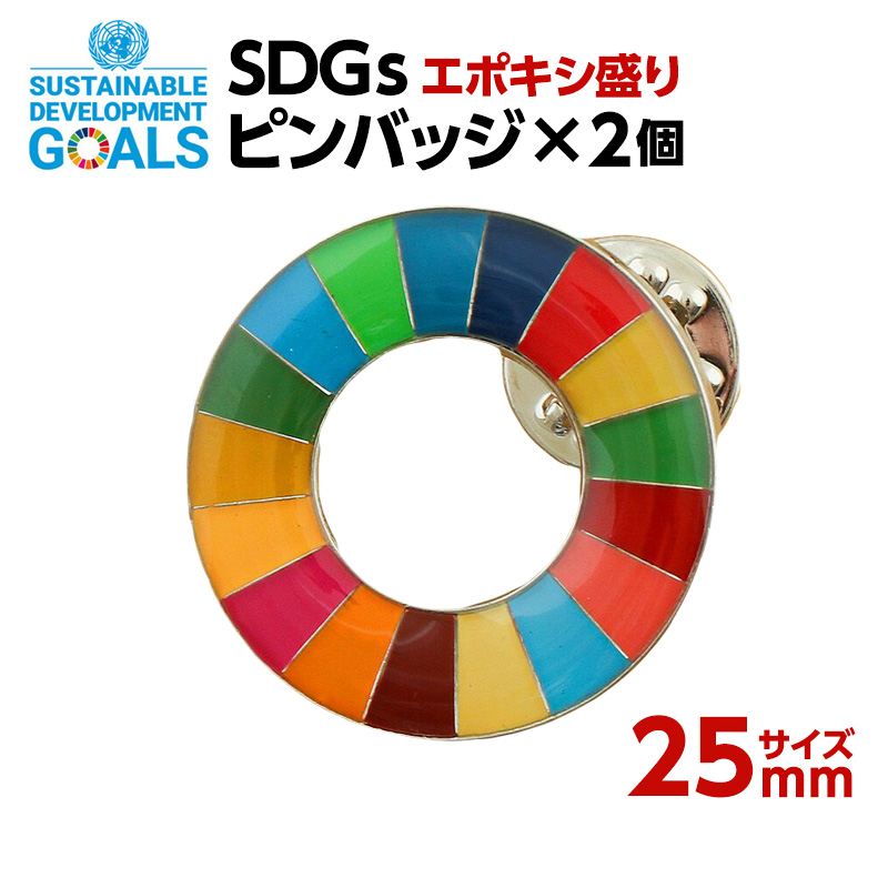 楽天市場】#002 SDGS ピンバッジ 1個入り(25mmサイズ)(エポ盛)【追跡