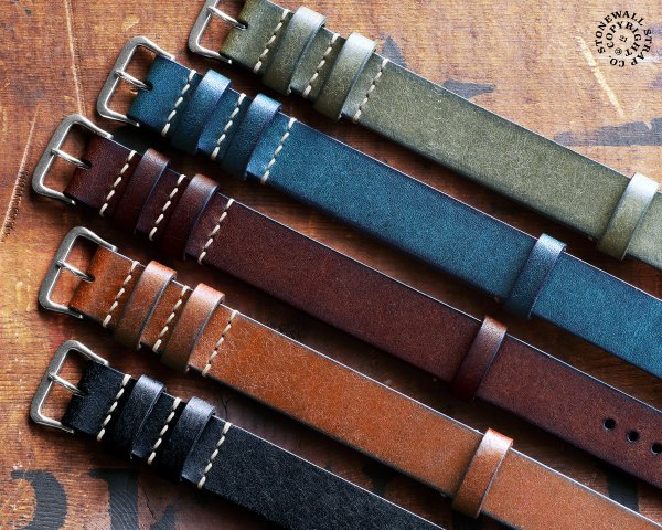 Stonewall 1940 S Hygienic ストラップ 時計ベルト Natoベルト ミリタリー 軍用 アメリカ軍 米軍 ヴィンテージ ビンテージ アンティーク オリーブドラブ レザー 革 時計バンド ステンレス尾錠 15mm 16mm 17mm 18mm 19mm mm Stonewall 1940 S Hygienic Strap サピエンス