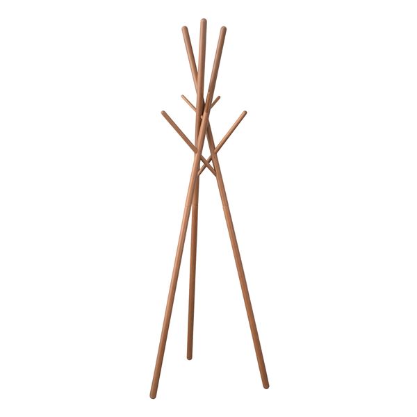 7031円 定価 北欧風 ハンガーラック 衣服収納 洋服掛け ポールハンガー ブラウン 幅57 5cm 木製 組立品 寝室 ベッドルーム リビング 玄関