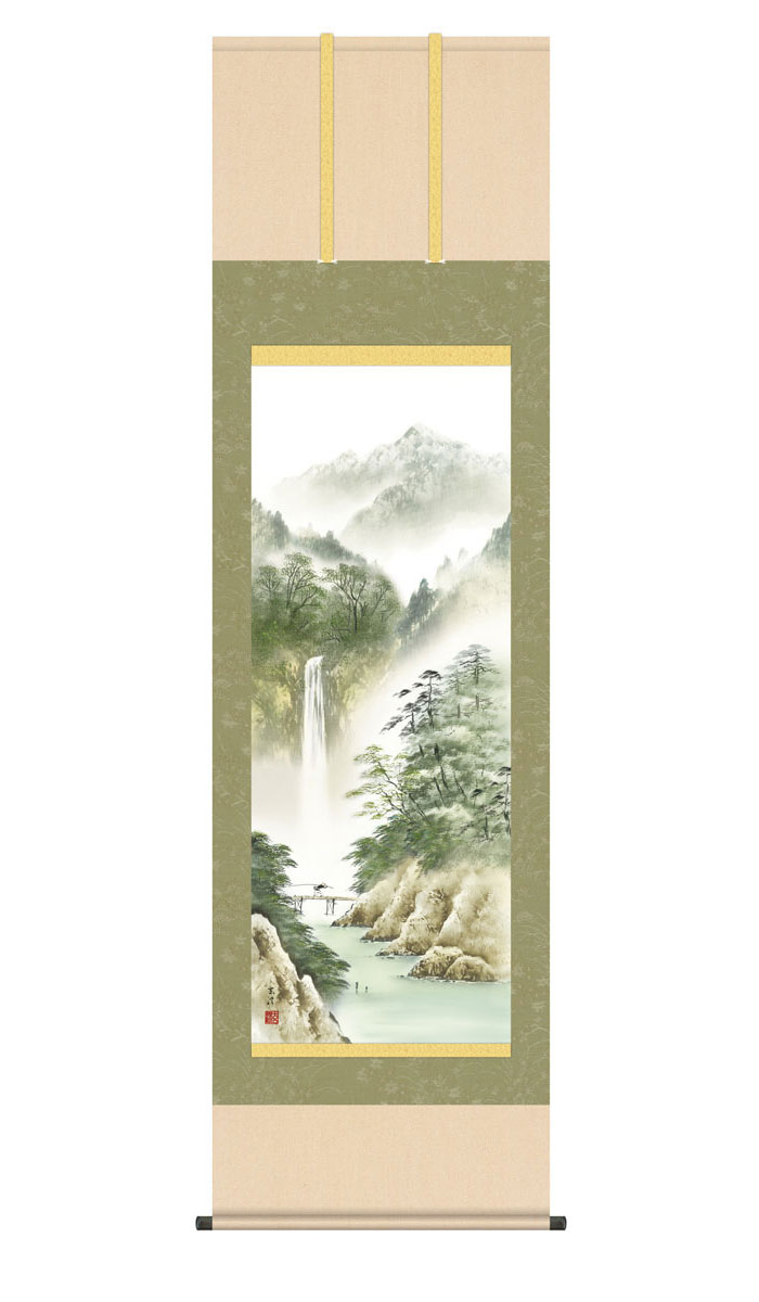 掛け軸 石田雪外 風水黄金富峰図 絹本 希少 軸装 茶道具 掛軸 美品 です。 楽天市場】【中古】【書画】石田雪外筆 風水黄金富峰図 肉筆絹本
