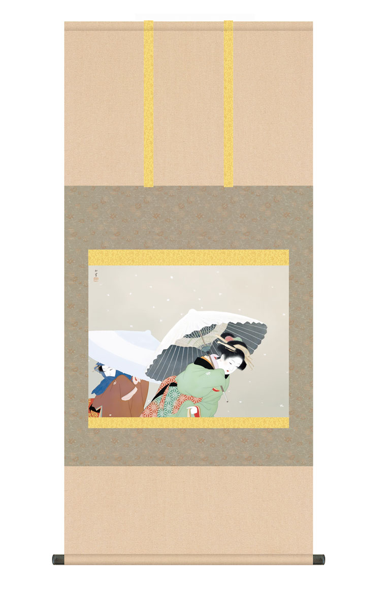 五弁の舞（美人画・A2サイズ） アートの友社 : カタログ「芸術を楽しむ」や、新聞掲載の商品も