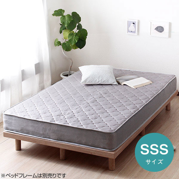 スモールセミシングルマットレス ポケットコイルマットレス SSS大きさ マットレス単品 マットレスのみ 80 × 195 × 17 メッシュ遣りかた 臥榻用つや消し 3Dメッシュ 臥榻 マットレス つや消し 衣嚢巻き ポケットコイルマットレス 薄墨色