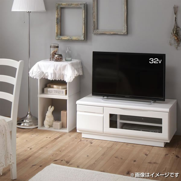 完成品 おしゃれ テレビ台 幅90 奥行41 高さ35 5 型 27型 32型 一人暮らし ワンルーム 女子 女性 リモコンok 姫 姫系 白家具 ロマンチック 女の子 白 テレビボード テレビラック シンプル 引き出し Dvd収納 背面化粧 頑丈 丈夫 コンパクト 大型テレビ対応 ホワイト
