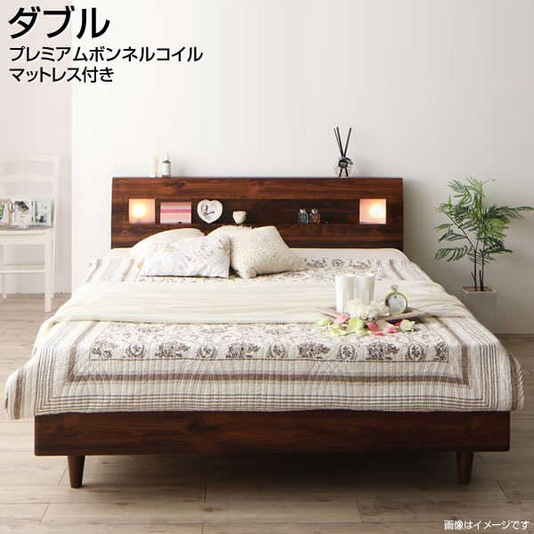 優先配送 背面化粧 ライト付き ベット ベッド 大きい 広い 新婚ベッド 親子ベッド ファミリーベッド 家族ベッド ダブルベッド スタンダードポケットコイルマットレス付き ダブル マットレス付き すのこベッド 大型ベッド 頑丈 同棲 新婚 夫婦 家族 敷布団対応 コンセント