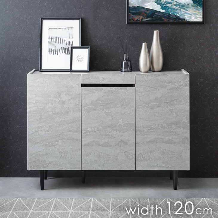楽天市場】キャビネット 幅120cm 前板セラミック ツートンカラー 高級