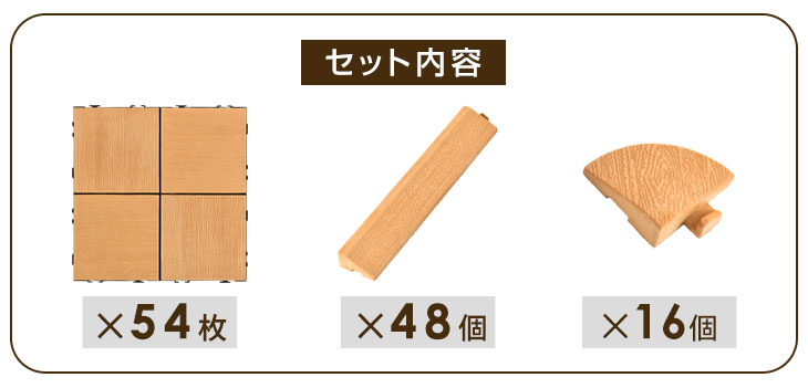 史上最も激安 の 送料無料 ウッドパネル ガーデン花 ガーデン Diy ウッド 木製 送料込 人工木 天然木粉 座椅子 イームズチェア ラグ テレビ台 こたつ ウッドパネル エンドパーツ 布団 4 8平米用 54枚セット フロアデッキ ウッドタイル 天然木粉 タイル 椅子 4 8平米用