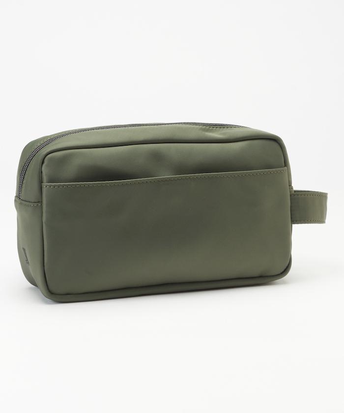 公式 ランバン ゴルフウェア スポール ゴルフ小物収納ポーチ ゴルフ メンズ バッグ 光沢感 上品