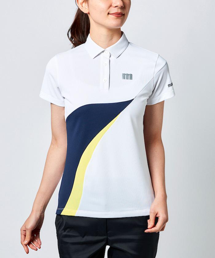 マンシングウェア 吸汗速乾ハニカム鹿の子ペンギン切替シャツ 半袖 スポーツウェア ゴルフウェア Mewuja01 ゴルフ ポロ レディース ブランド 22年秋冬モデル ウェア シャツ おしゃれ マンシング ポロシャツ