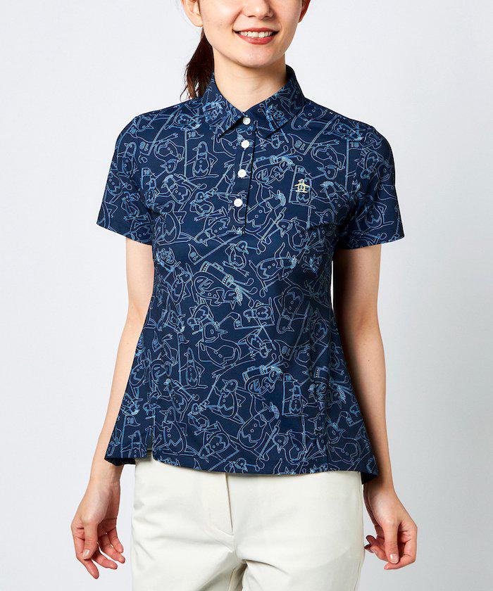 マンシングウェア Sparkle Dryパネルプリント半袖シャツ Uvカット 高速速乾 レディース ウェア シャツ ポロシャツ ポロ ゴルフ ゴルフウェア おしゃれ スポーツウェア ブランド マンシング 22年秋冬モデル Mgwuja01 3周年記念イベントが