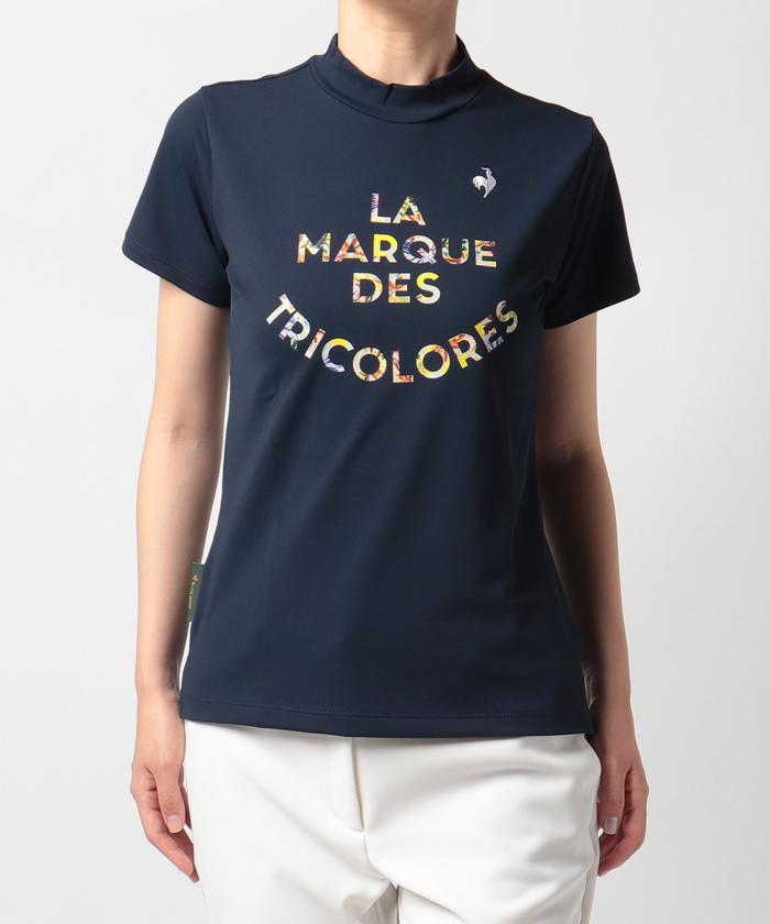【公式】ルコックスポルティフゴルフ【ミュルーズ染織美術館コレクション】モックネックシャツ(吸汗速乾/ストレッチ/CUT(UPF50)レディースウェアシャツポロシャツポロゴルフウェアスポーツウェア2022年秋冬モデルQGWUJA00