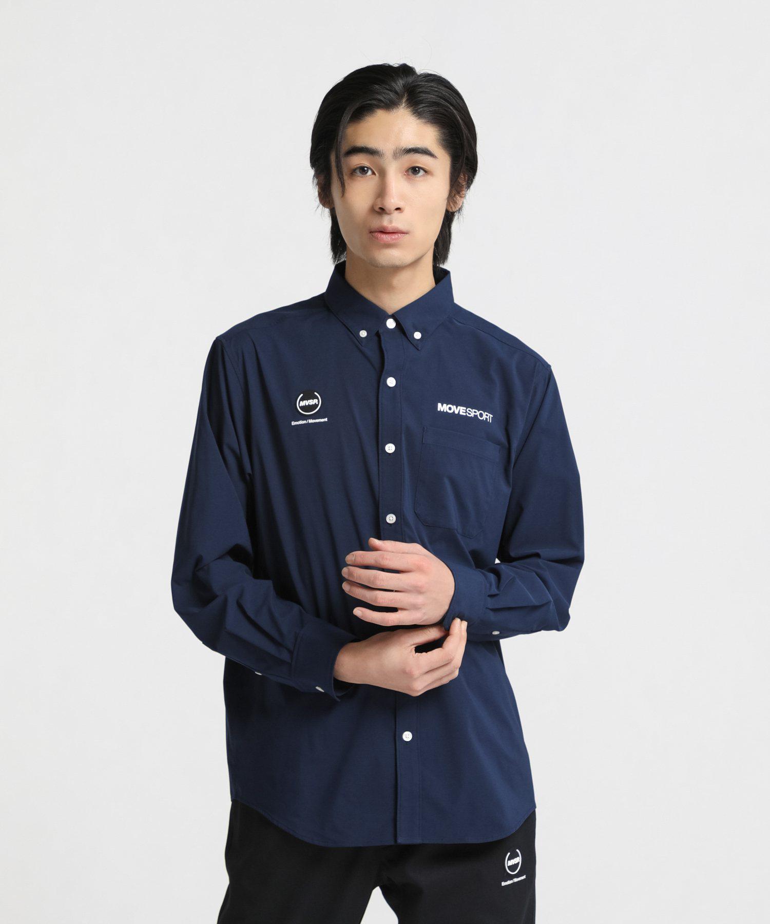【楽天市場】【SALE/50％OFF】【公式】MOVESPORT デサント ソフトストレッチ ボタンダウン ロングスリーブシャツ メンズ