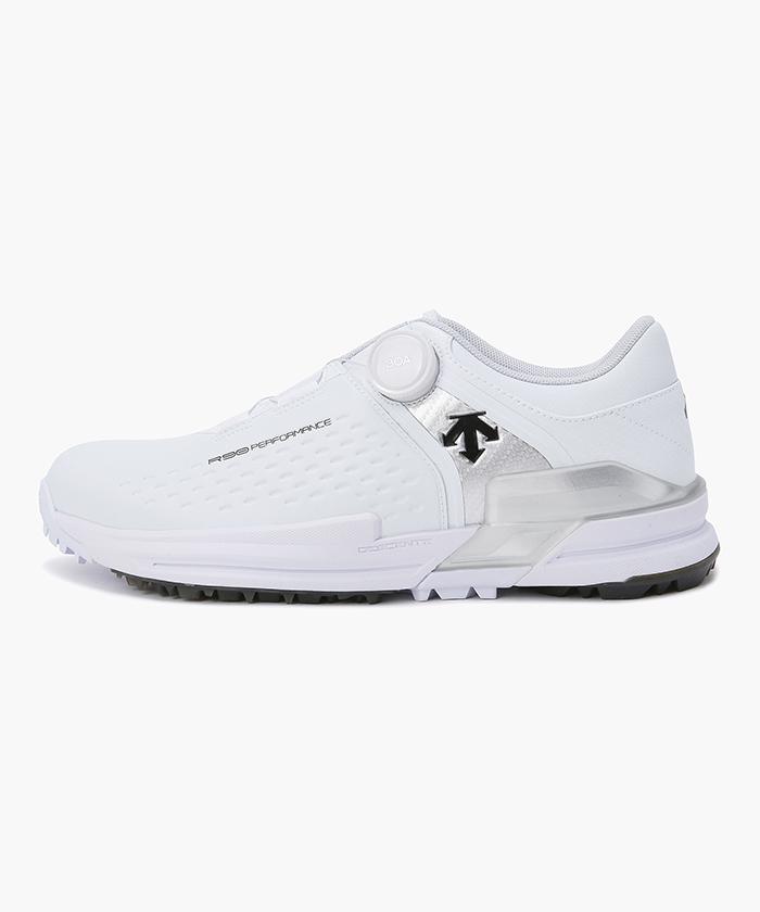 【堅苦しさ】デサントゴルフ 【KOREA COLLECTION】 R90 BOA ( FOR MENS ) スパイク受け答え むすび付けるなめし革 天然ゴム底 釣りあい性 メンズ シューズ ゴルフシューズ 靴 ゴルフ ゴルフお召しもの 今めかしい 運動競技お召しもの ブランド名 2024年春夏青写真 DP12MLSH25