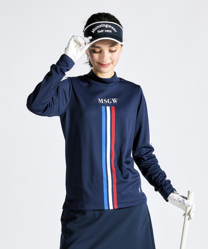 楽天市場】【公式】 マンシングウェア ロゴプリント 長袖モックネック