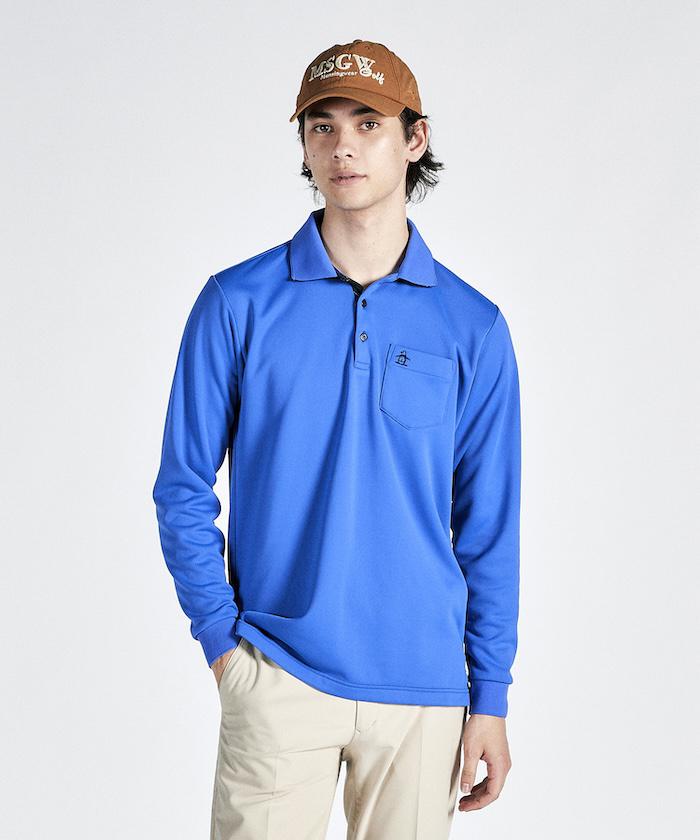 【新品】マンシングウェア 長袖シャツ 襟付き ドット鹿の子 ポロシャツ 吸汗速乾 Amazon | [マンシングウェア] 長袖シャツ ポロシャツ 鹿の子