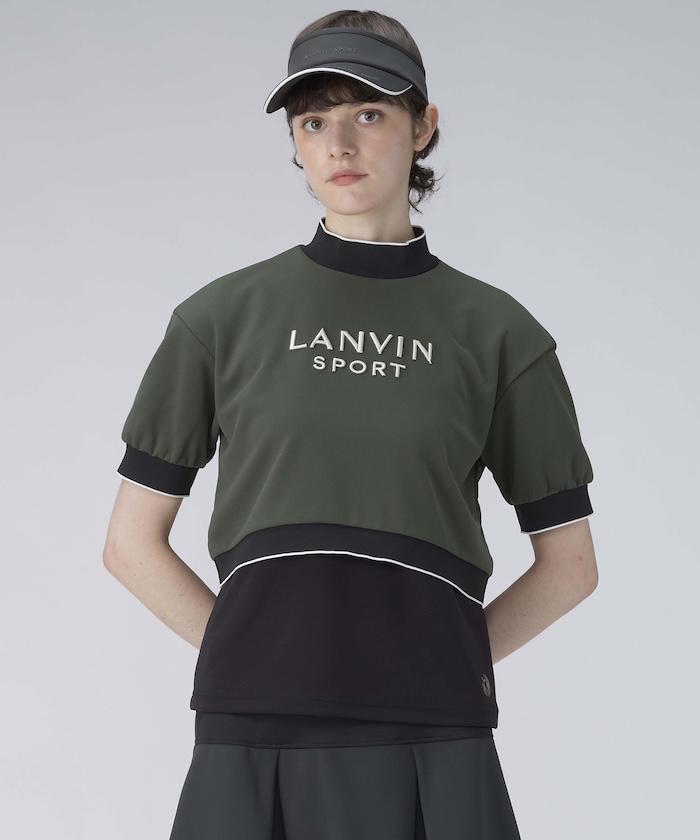 【堅苦しさ】ランバン スポール 花の冠yd調5分袖プルオーバー レディース 亭主もち UV撥ねのける UPF30 ダンボール編み物 プルオーバー ゴルフ 今めかしい 運動競技 ブランド名 VG5SHS21L 2025年春夏ひな形