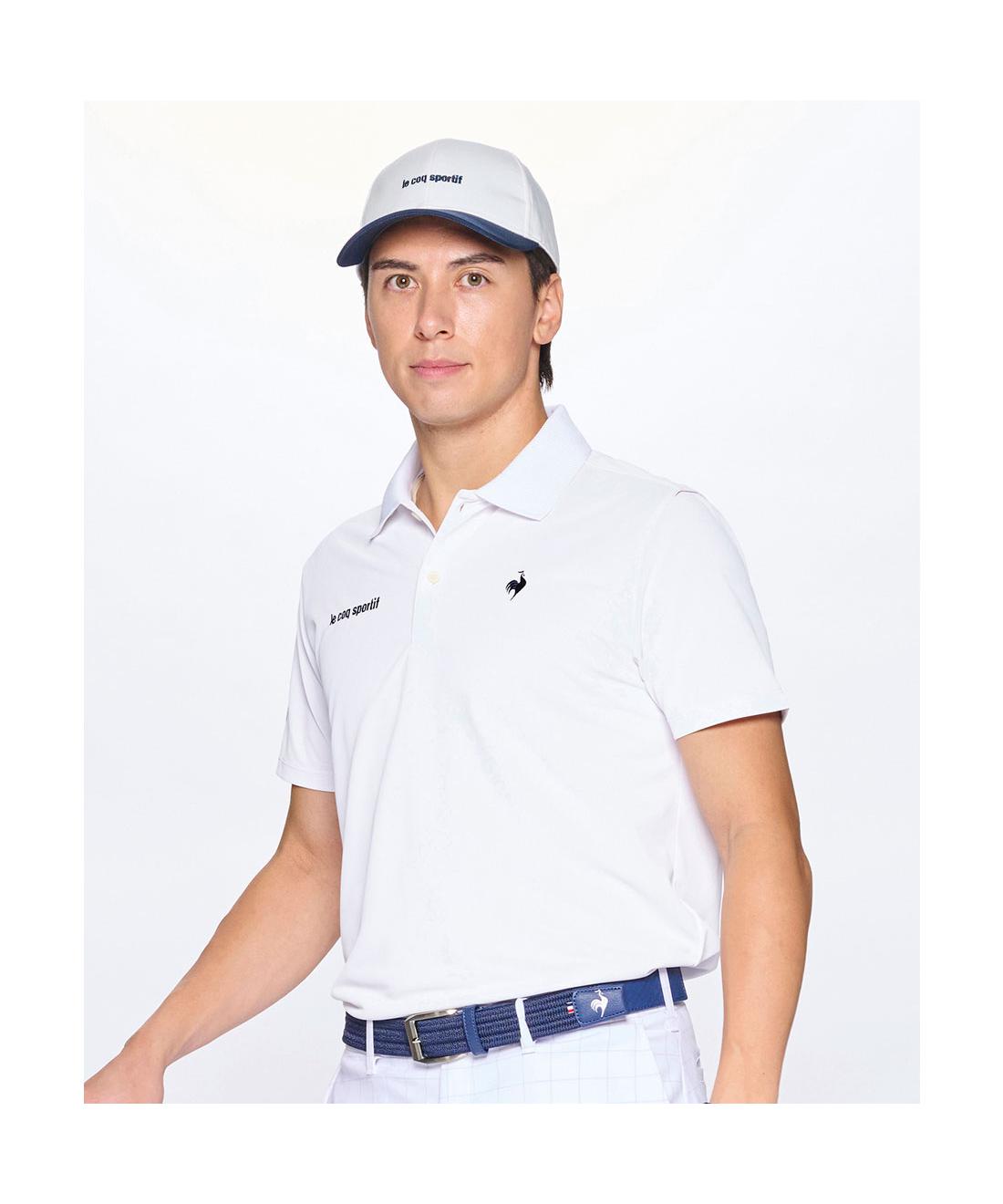 【堅苦しさ】ルコックスポルティフ ゴルフ 【NEW ベーシック】 半袖スポーツシャツ メンズ 成人男性 吸汗速乾 伸ばすこと UVとり捨てる KEEP CLEAN サンスクリーン スポーツシャツ お召しもの ゴルフ 今めかしい 運動競技 ブランド名 LG5SHS16M