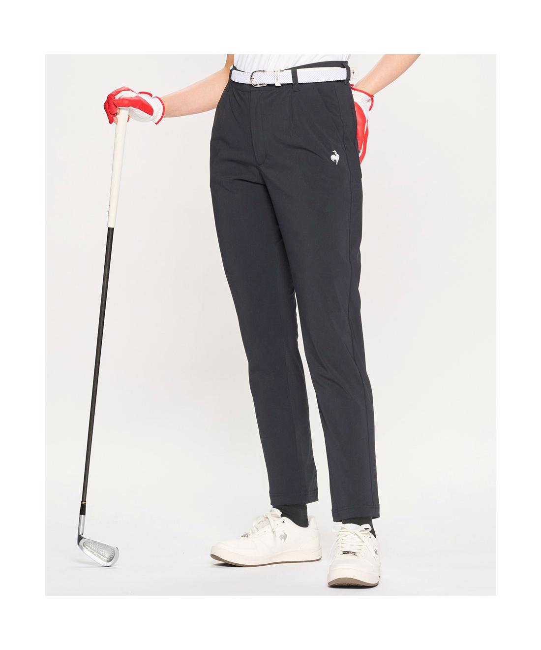【公式】ルコックスポルティフ ゴルフ ワンタック9分丈パンツ レディース 女性 吸汗速乾 ストレッチ 接触冷感 UVカット ロングパンツ テーパード ゴルフウェア おしゃれ スポーツ ブランド LG5SLP52L 2025年春夏モデル