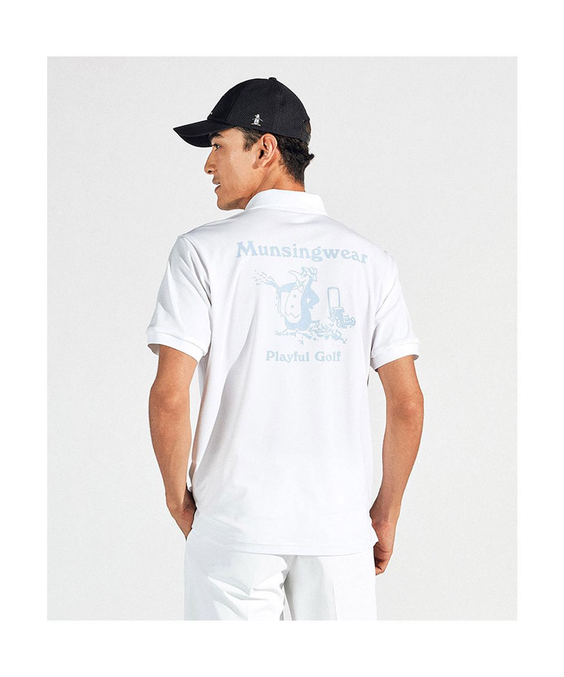 【百貨店大売り出し 30%OFF】【堅苦しさ】マンシングウェア SOLOTEX鹿の子うしろ側刷り上げる半袖スポーツシャツ メンズ 成人男性 サンスクリーン UV撥ねのける UPF50+ 遮熱 クーリング成り行き 吸汗速乾 伸ばすこと スポーツシャツ プルオーバー ゴルフ 今めかしい 運動競技 ブランド名 MG5SHS54M