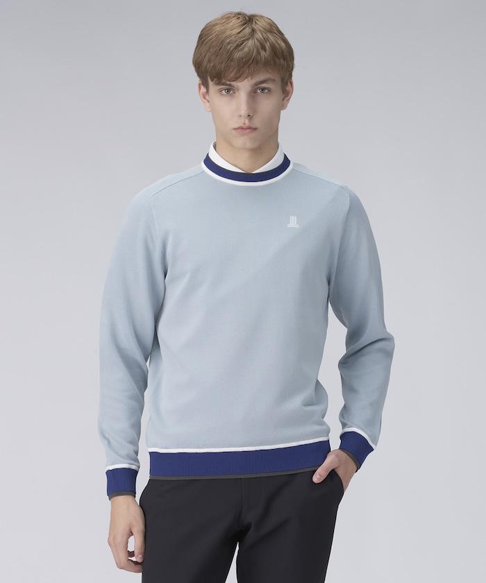 【公式】ランバン スポール LANVIN SPORT ネックセーター メンズ 男性 長袖 ニット セーター ゴルフシンプル おしゃれ スポーティー ブランド VG5SST31M 2025年春夏モデル