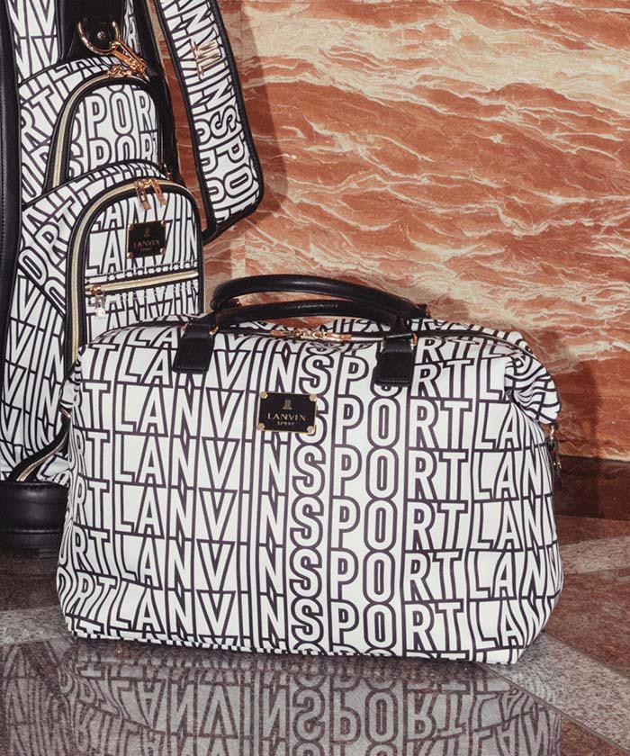 【公式】 ランバン スポール LANVIN SPORT ロゴデザインボストンバッグ A4対応 総柄 収納力 レディース 女性 ゴルフ おしゃれ スポーツ ブランド VG5FBB01L 2025年秋冬モデル