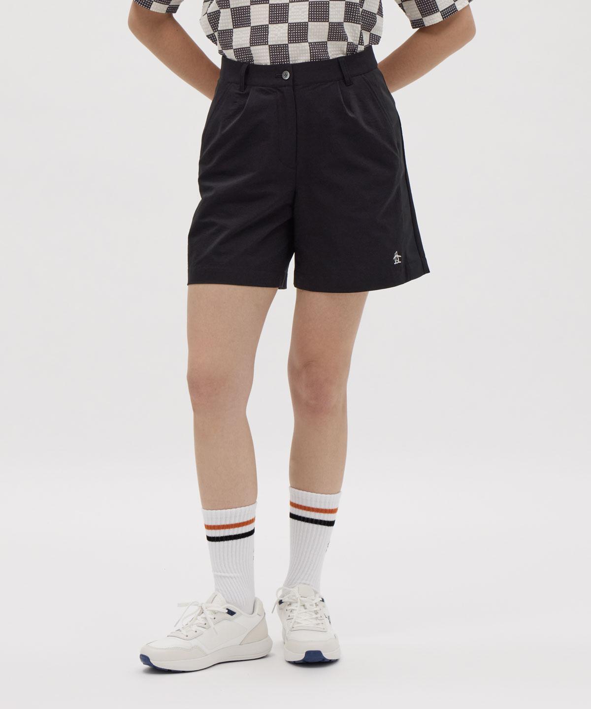 【公式】マンシングウェア MUNSINGWEAR SOLOTEXハーフパンツ レディース 女性 ストレッチ はっ水 清涼感 ショートパンツ ボトムス ゴルフ おしゃれ スポーツ ブランド MG5FHP52L｜デサント公式通販　店