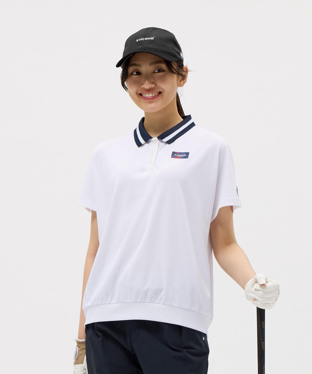 【公式】ルコックスポルティフ ゴルフ le coq sportif golf 【ワイドシルエット】バックプリント半袖シャツ レディース 女性 接触冷感 吸汗速乾 UVカット ストレッチ DEO SCREEN ゴルフ LG5FHS00L 2025年秋冬モデル