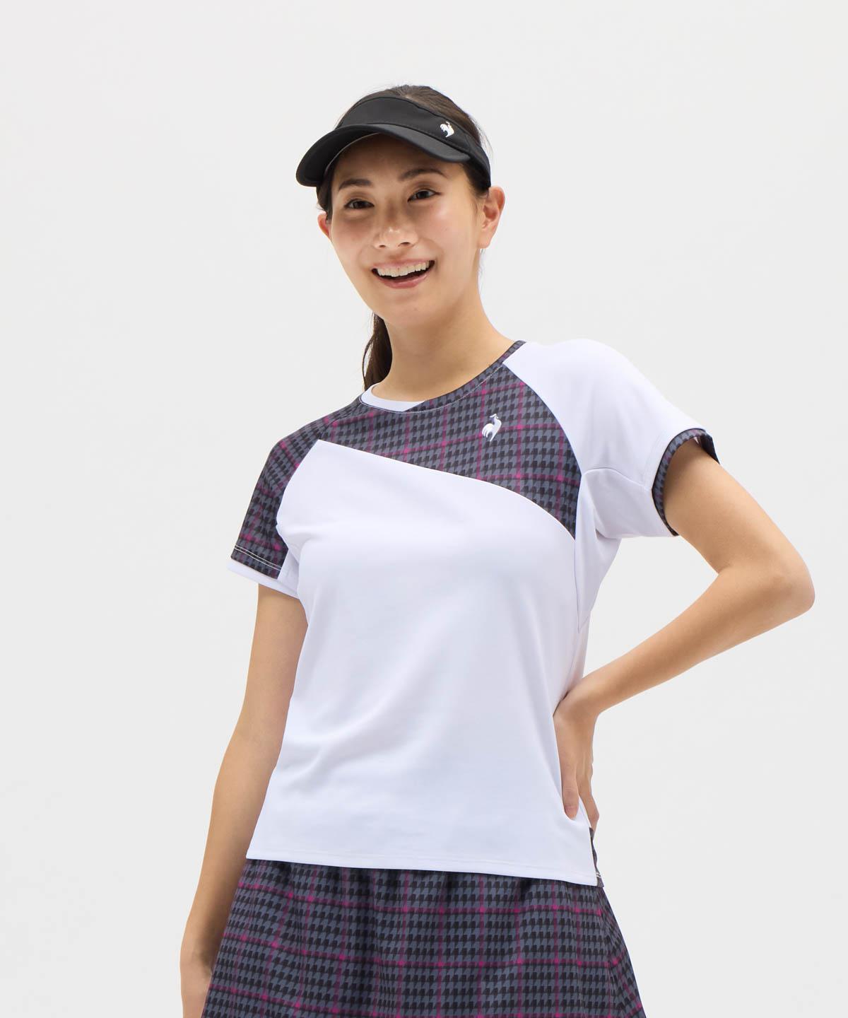 【公式】ルコックスポルティフ le coq sportif テニス ゲームシャツ レディース 女性 吸汗速乾/UV CUT(UPF50+)/遮熱/クーリング(効果)/消臭/JTA公認 公式 試合 練習 半袖シャツ Tシャツ ウェアトレーニング スポーツ ブランド LN5FHT31L 2025年秋冬モデル