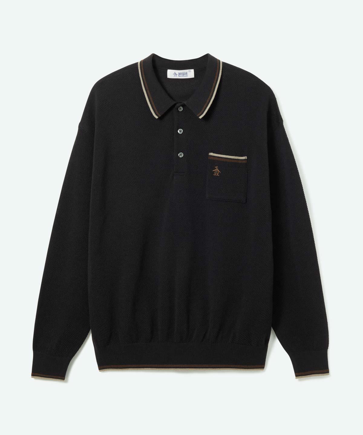 【百貨店大売り出し 40%OFF】【堅苦しさ】ペンギン バイ マンシングウェア penguin BY MUNSINGWEAR CLASSIC POLO SWEATER メンズ 成人男性 長袖 スポーツシャツ 胸隠し ゴルフ 日常使い走り 古典派音楽 今めかしい MU5FST04M 2025年秋冬ひな形