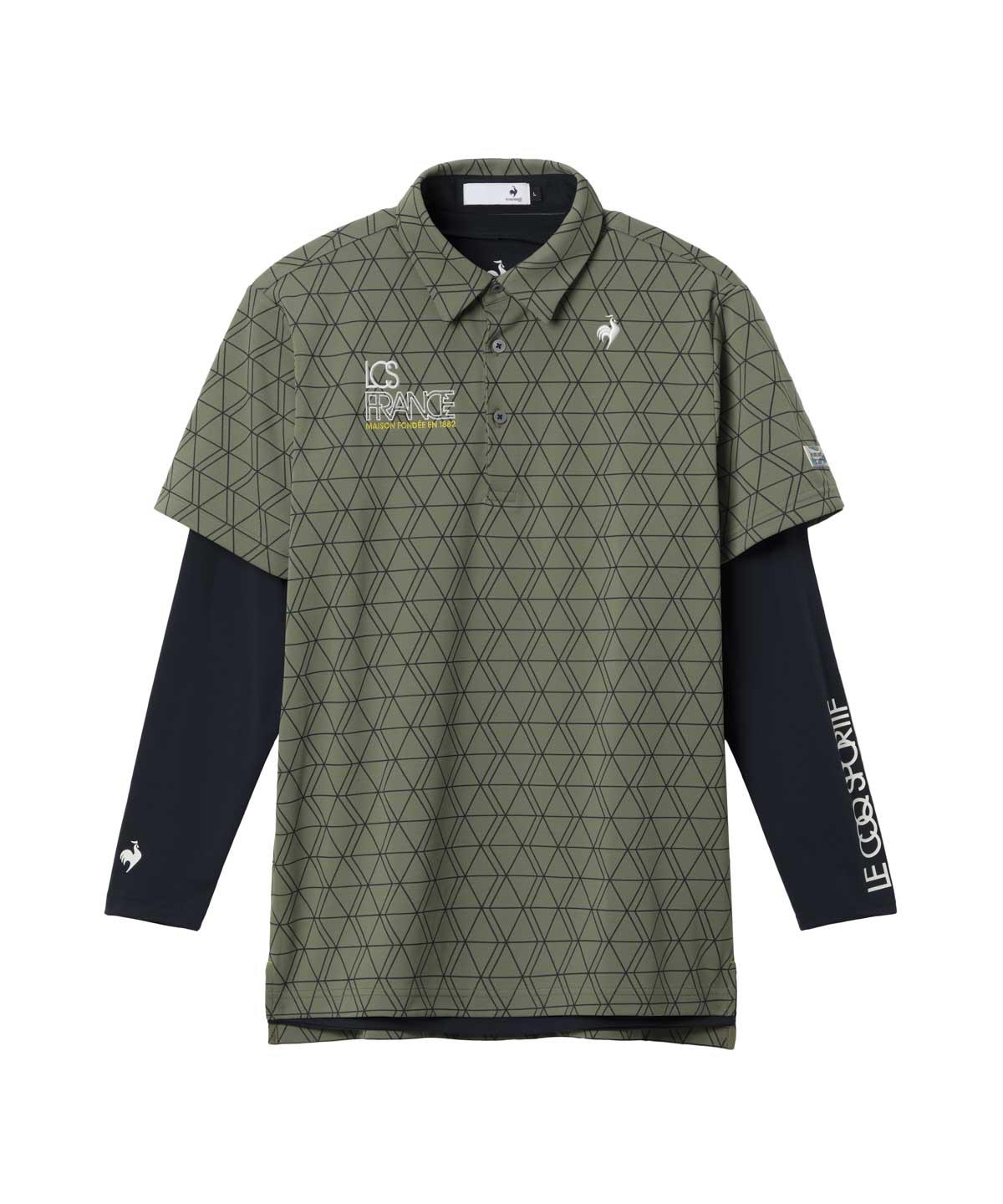 【堅苦しさ】ルコックスポルティフ ゴルフ le coq sportif golf 肌付き付半袖プルオーバー メンズ 成人男性 吸汗速乾 伸ばすこと UVとり捨てる Sunscreen NIR ゴルフ 今めかしい 運動競技 LG5FTZ00M