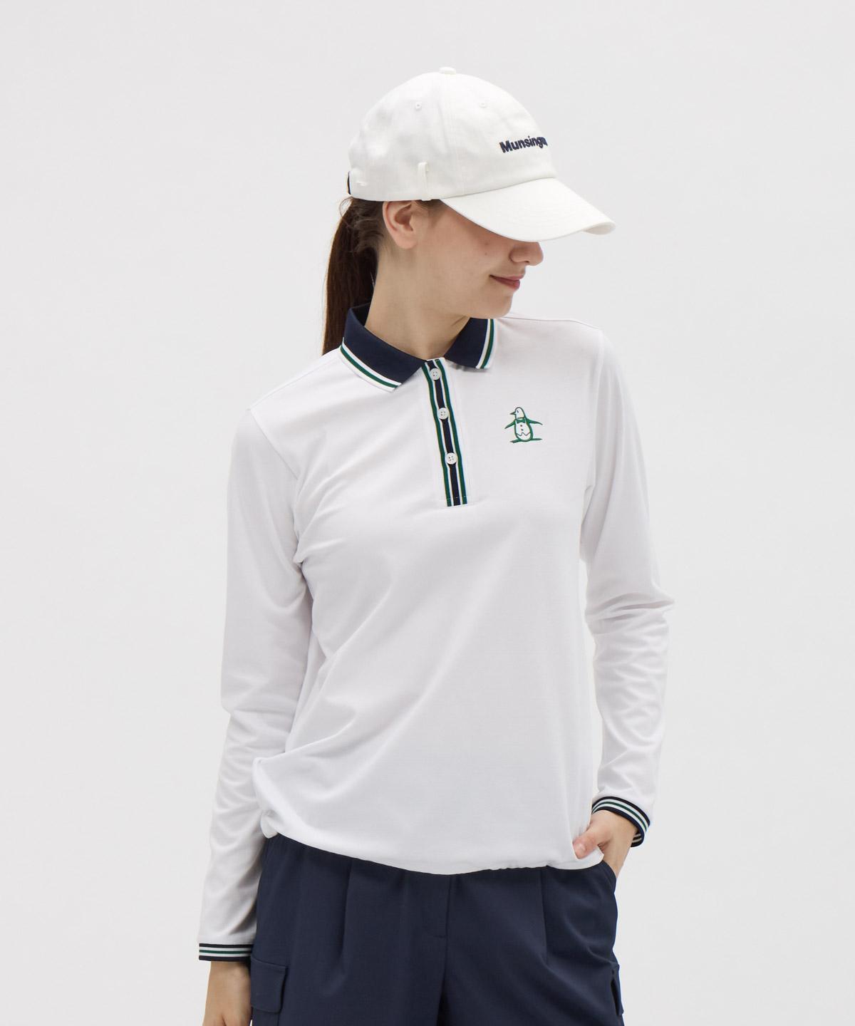 【堅苦しさ】マンシングウェア MUNSINGWEAR Sunscreen NIR 4口ポンチ絵 出で立つし表現スタイル長袖スポーツシャツ レディース 亭主もち 吸汗速乾 UV 伸ばすこと クーリング ゴルフ MG5FLS22L 2025年秋冬ひな形