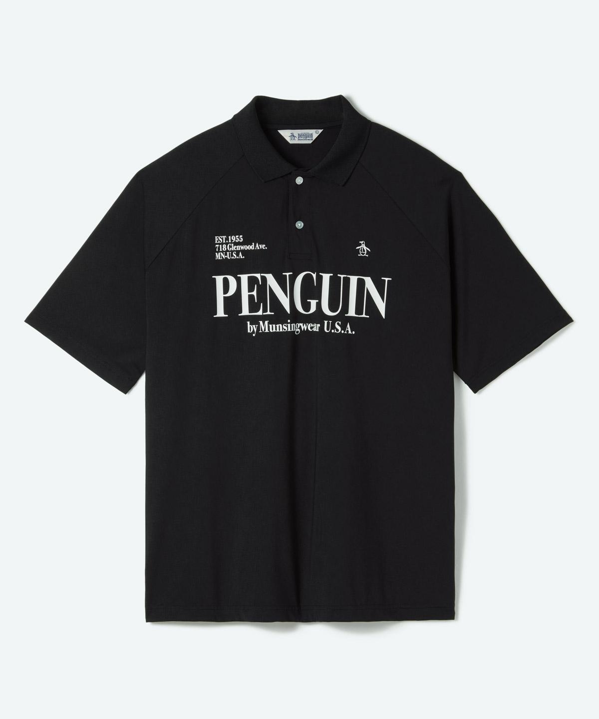 Munsing Wear ペンギン総柄　半袖ゴルフウェア マンシング(Munsingwear) ゴルフウェア ポロシャツ 半袖