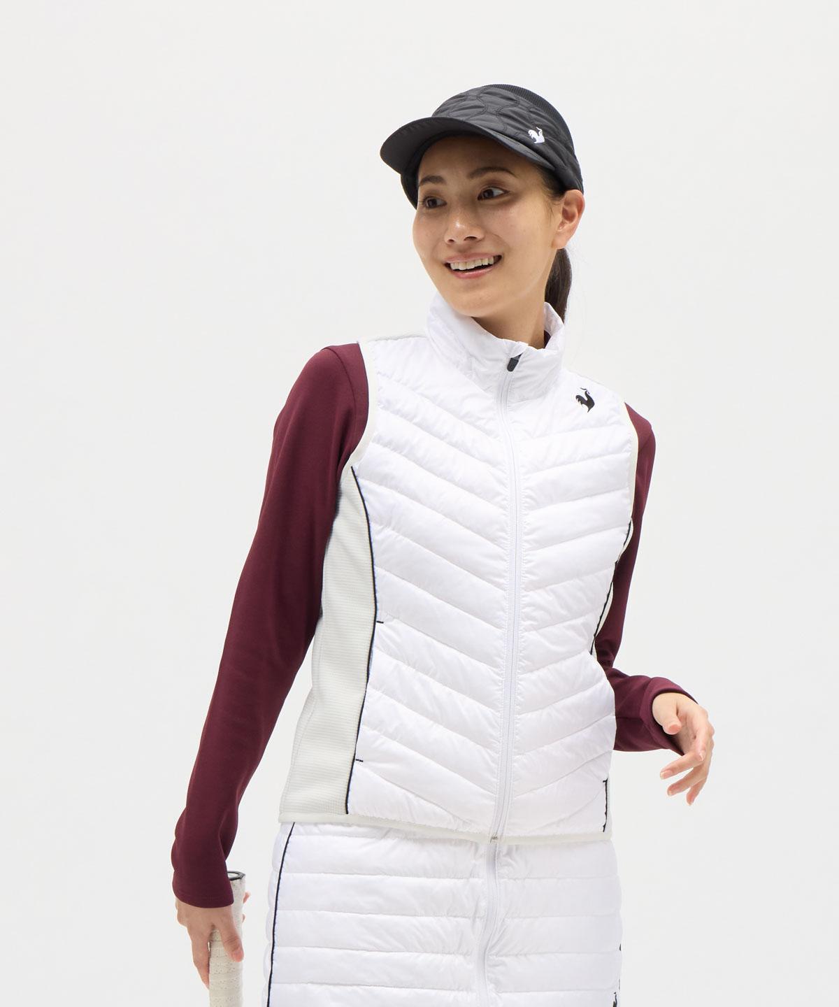 【百貨店大売り出し 39%OFF】【堅苦しさ】ルコックスポルティフ le coq sportif パディングベスト 庭球 レディース 亭主もち 防風 保温 はっ水 形づくる 運動競技 ブランド名 LN5FVE90L 2025年秋冬ひな形