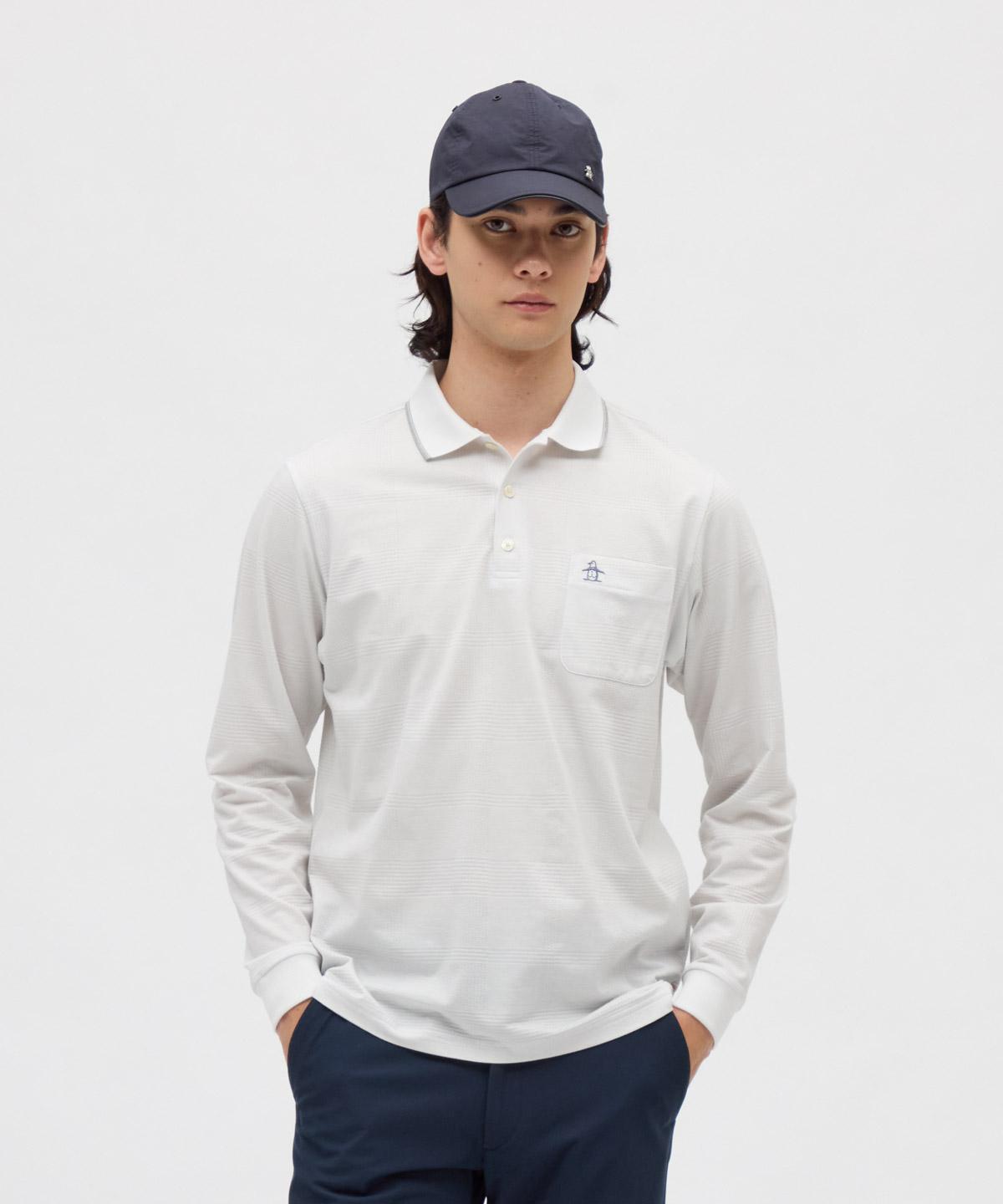 【堅苦しさ】マンシングウェア MUNSINGWEAR サッカーグレンチェック長袖スポーツシャツ メンズ 成人男性 伸ばすこと 吸汗速乾 胸衣嚢付 日本製 ゴルフ MG5FLS02M 2025年秋冬模範例