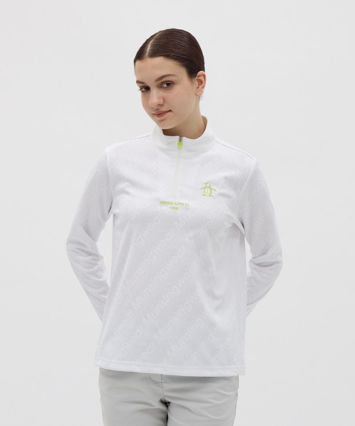 【公式】マンシングウェア MUNSINGWEAR ロゴジャカードハーフジップ長袖シャツ レディース 女性 吸汗速乾 ストレッチ UVカット UPF30 ゴルフ おしゃれ スポーツ MG5FLS26L 2025年秋冬モデル｜デサント公式通販　店 11,722円