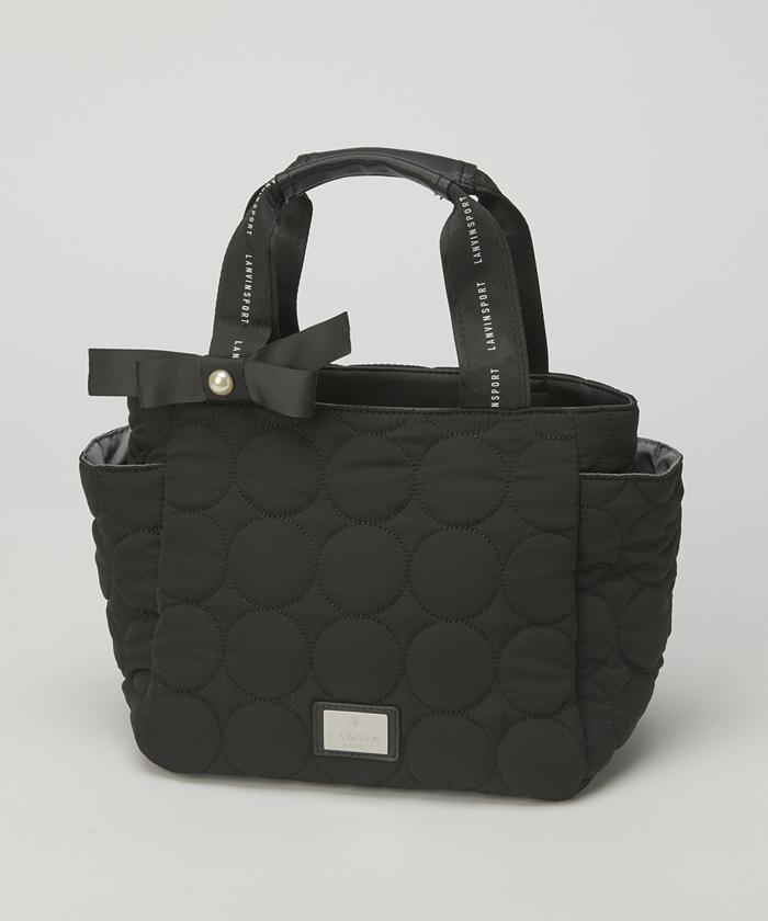 【堅苦しさ】ランバン スポール LANVIN SPORT キルティングデザインカートバッグ シュロの葉取りはずし可 レディース 亭主もち ゴルフ ラウンド合切袋 今めかしい 運動競技 VG5FTT49L 2025年秋冬ひな形