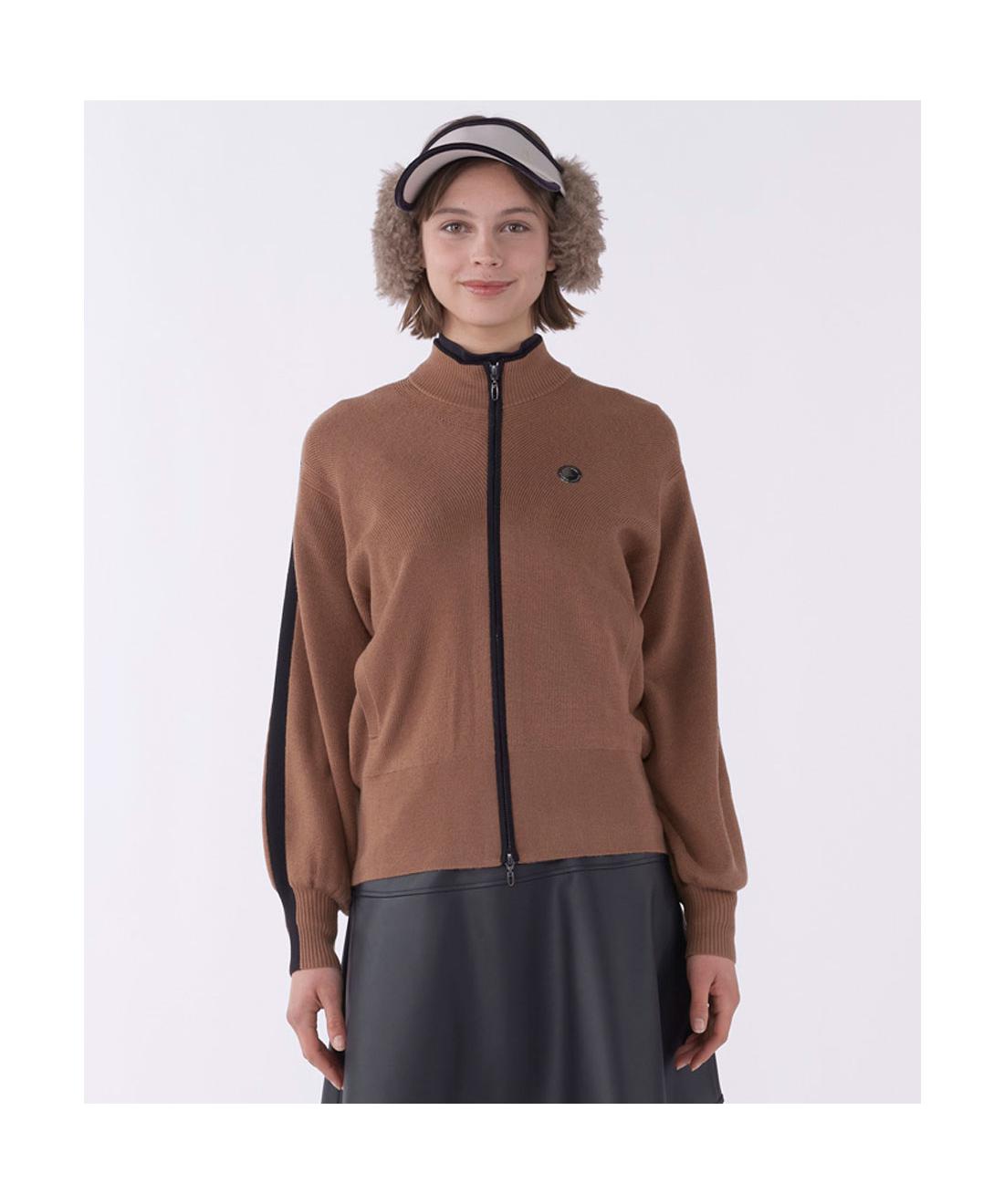 美品 ランバンスポール 撥水 ストレッチブルゾン イエロー サイズ38 LANVIN SPORT セール 公式 ランバン スポール フルオープン