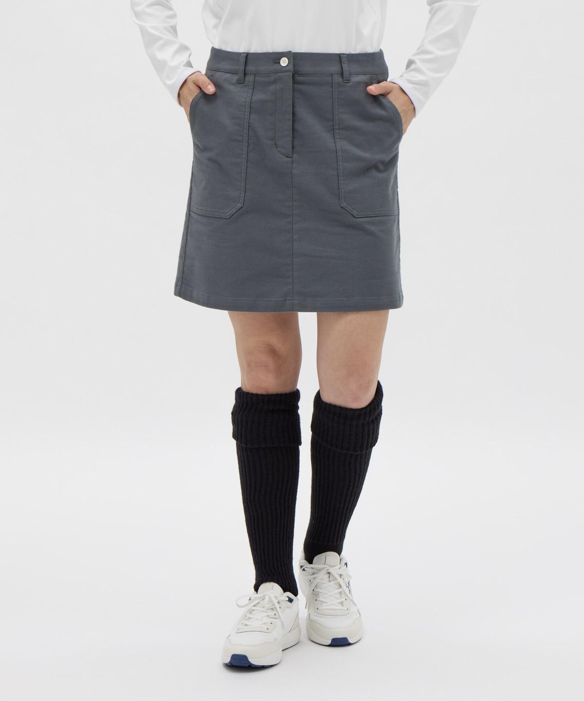 【公式】マンシングウェア MUNSINGWEAR バーズアイストレッチスエードスカート レディース 女性 ゴルフ ウエストゴム おしゃれ スポーティー 2025年秋冬モデル MG5FSK21L