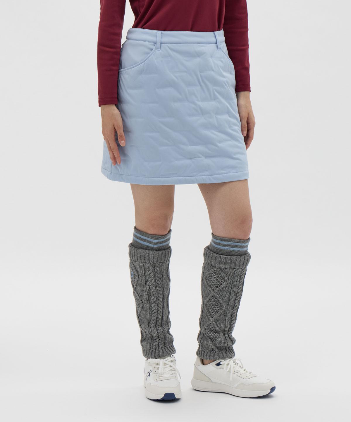 MUNSINGWEAR(マンシングウェア) スカートブロック柄 ニット 手洗い可 