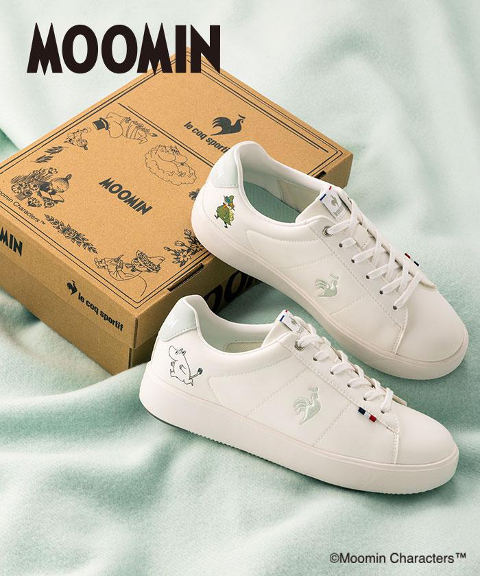 【公式】ルコックスポルティフ le coq sportif 【ムーミンコラボ】LCS シェル バウンド MM オリジナルシューズボックス レディース 女性 軽量 オーソライト ローカット スニーカー 靴 スポーツ ブランド 2026年春夏モデル LU6SSN15LZ画像